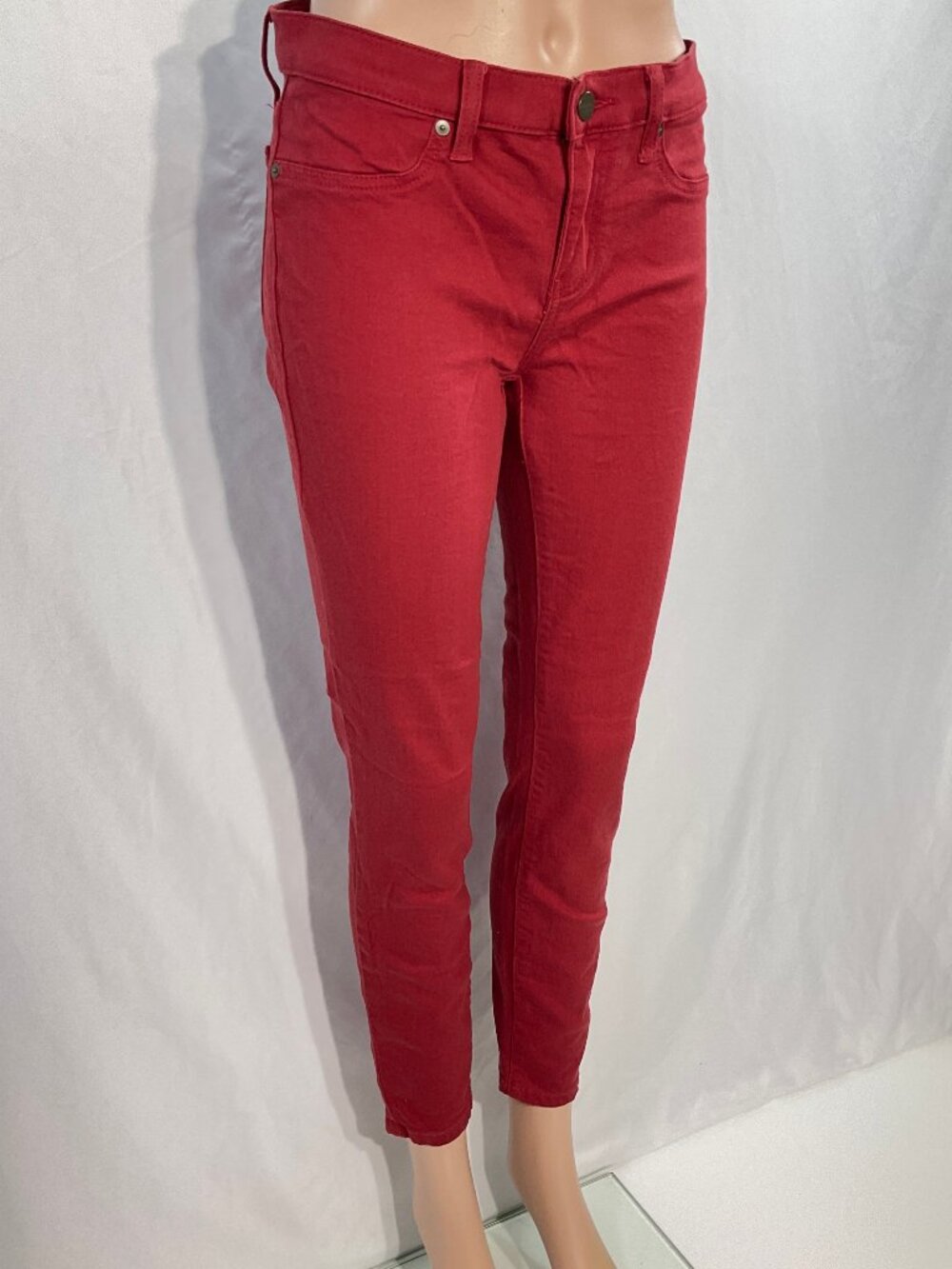 Lakeview Denim Sz 28 Red Jeans Womens Pompeian